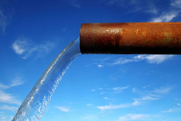 Liquid waste flowing out a pipe | track it via liquid waste management software
